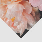 Elegante Pink & Peach Peonies Seidenpapier (Detail)