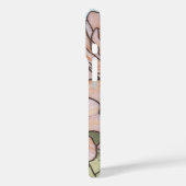 Elegante Pink Peonies verklebte Glass Illusion Case-Mate iPhone Hülle (Rückseite / Links)