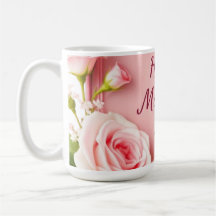 Elegante Pink-Rosen-Grußkarte zum Muttertag