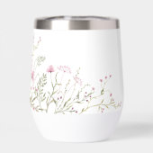 Elegante Pink Wild Floral Wedding (Rückseite)