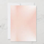 Elegante Pink Wild Floral Wedding Einladung (Rückseite)