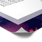 Elegante Pinselstriche bei Hochzeiten Poster (Ecke)