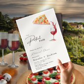 Elegante Pizza & Wine Perfect Pair Probe Dinner Einladung