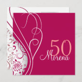 Elegante Platz-Einladung Einladung (Vorne/Hinten)