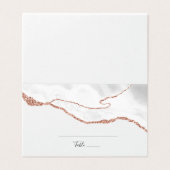 Elegante Platzkarte (Außenseite Aufgefaltet)