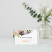 Elegante Platzkarte (Stehend Vorderseite)