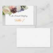 Elegante Platzkarte (Vorne/Hinten)