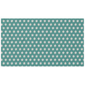 Elegante Plumeria-Blume auf Aquamarinem Tablecloth Tischdecke (Vorderseite (Horizontal))
