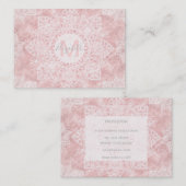 Elegante Poinsettia und Schneeflocken Doodles mand Visitenkarte (Vorne/Hinten)