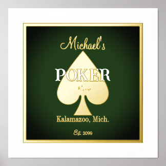 Elegante Poker Spielkarten Folienakzent Foliendrucke