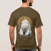 Elegante Polar Bear Illustration T-Shirt (Rückseite)
