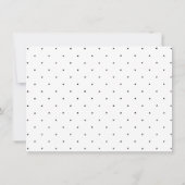 Elegante Polka-Dot-Dankeschön-Karten (Rückseite)