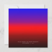 Elegante Polyamory Pride Wedding Save The Date (Rückseite)
