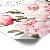 Elegante Ponys-Windeln Tombola-Babydusche Poster (Ecke)