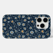 Elegante Poppies Blumenmuster Blau Case-Mate iPhone Hülle (Rückseite (Horizontal))