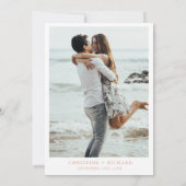 Elegante Poppy Meadow Orange Blume Hochzeit Einladung (Rückseite)