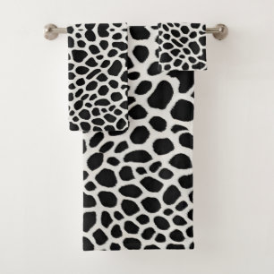 Elegante Popular Luxury White Leopard Collection Badhandtuch Set