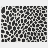 Elegante Popular Luxury White Leopard Collection Fleecedecke (Vorderseite (Horizontal))