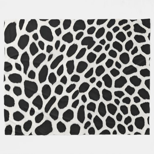 Elegante Popular Luxury White Leopard Collection Fleecedecke (Vorderseite (Horizontal))