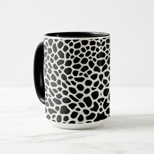 Elegante Popular Luxury White Leopard Collection Tasse (Vorderseite Links)