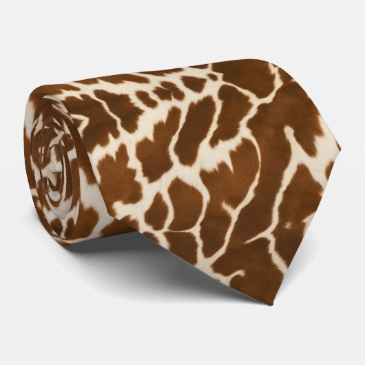 Elegante, populäre Kuh-Imitate Lederkollektion Krawatte (Gerollt)