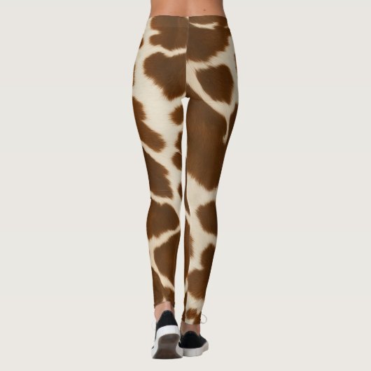 Elegante, populäre Kuh-Imitate Lederkollektion Leggings (Rückseite)