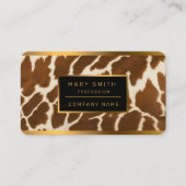 Elegante, populäre Kuh-Imitate Lederkollektion Visitenkarte (Vorderseite)