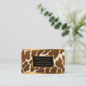 Elegante, populäre Kuh-Imitate Lederkollektion Visitenkarte (Stehend Vorderseite)