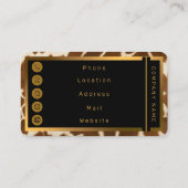 Elegante, populäre Kuh-Imitate Lederkollektion Visitenkarte (Rückseite)