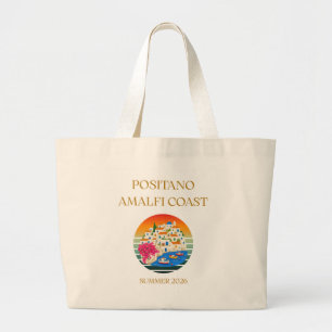 Elegante Positano- & Amalfi-Küsten-Sommertasche 20 Jumbo Stoffbeutel