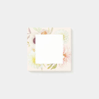 Elegante Post-it-Notizen mit Frühlingsblumen Post-it Klebezettel