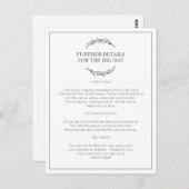 Elegante Postkarte (Vorne/Hinten)