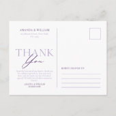 Elegante Postkarte (Rückseite)