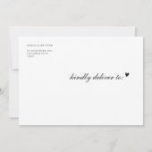 Elegante Postkarte (Rückseite)