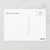 Elegante Postkarte für alle Zwecke (Rückseite)