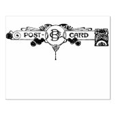 Elegante Postkarte Gummistempel (Prägung)