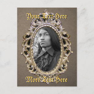 Elegante Postkarte mit Doppelrahmen