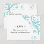 Elegante Postkarten für Hochzeiten (Vorne/Hinten)