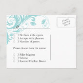 Elegante Postkarten für Hochzeiten (Rückseite)