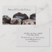 Elegante Praline-Visitenkarten Visitenkarte (Vorne/Hinten)