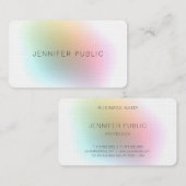 Elegante Premium Linen Moderne farbenfrohe Vorlage Visitenkarte (Vorne/Hinten)