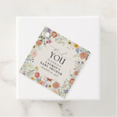 Elegante Pressed Blume Wasserfarbe Vielen Dank Geschenkanhänger (Beispiel)