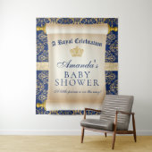 Elegante Prince Baby Shower - Vertikaler Hintergru Wandteppich (Beispiel)