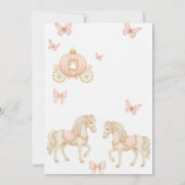 Elegante Princess - Einladung zur Kinderdusche (Rückseite)