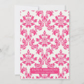 Elegante Prinzessin Birthday Party Einladung (Rückseite)