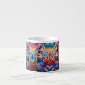 Elegante Prinzessin mit Flügeln Espressotasse