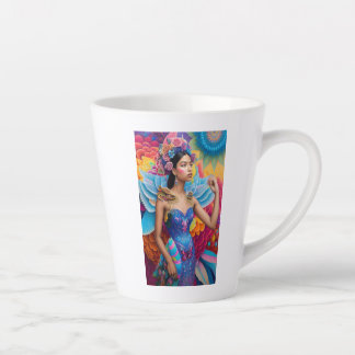 Elegante Prinzessin mit Flügeln Milchtasse