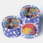 Elegante Prinzessin mit Flügeln Pokerchips (Stapel)