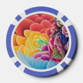 Elegante Prinzessin mit Flügeln Pokerchips (Rückseite)