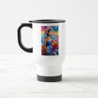 Elegante Prinzessin mit Flügeln Reisebecher